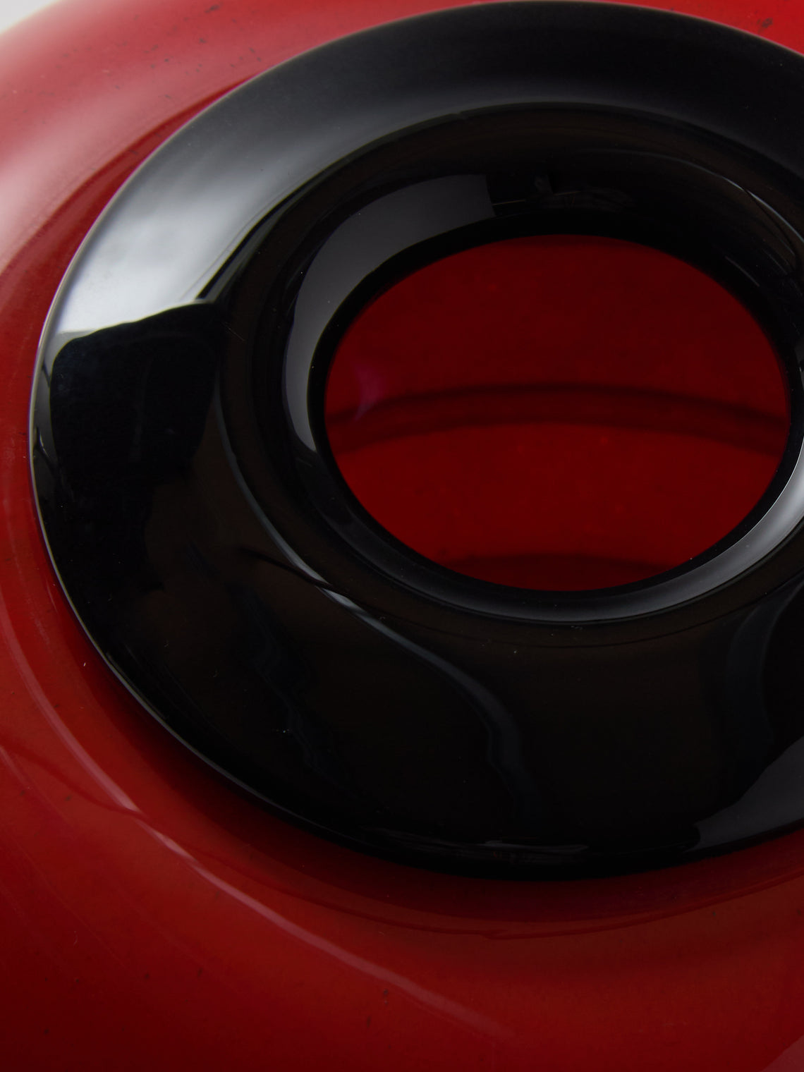 Antique and Vintage - 1980s Murano Glass Vase (8in/21cm) - Red - ABASK