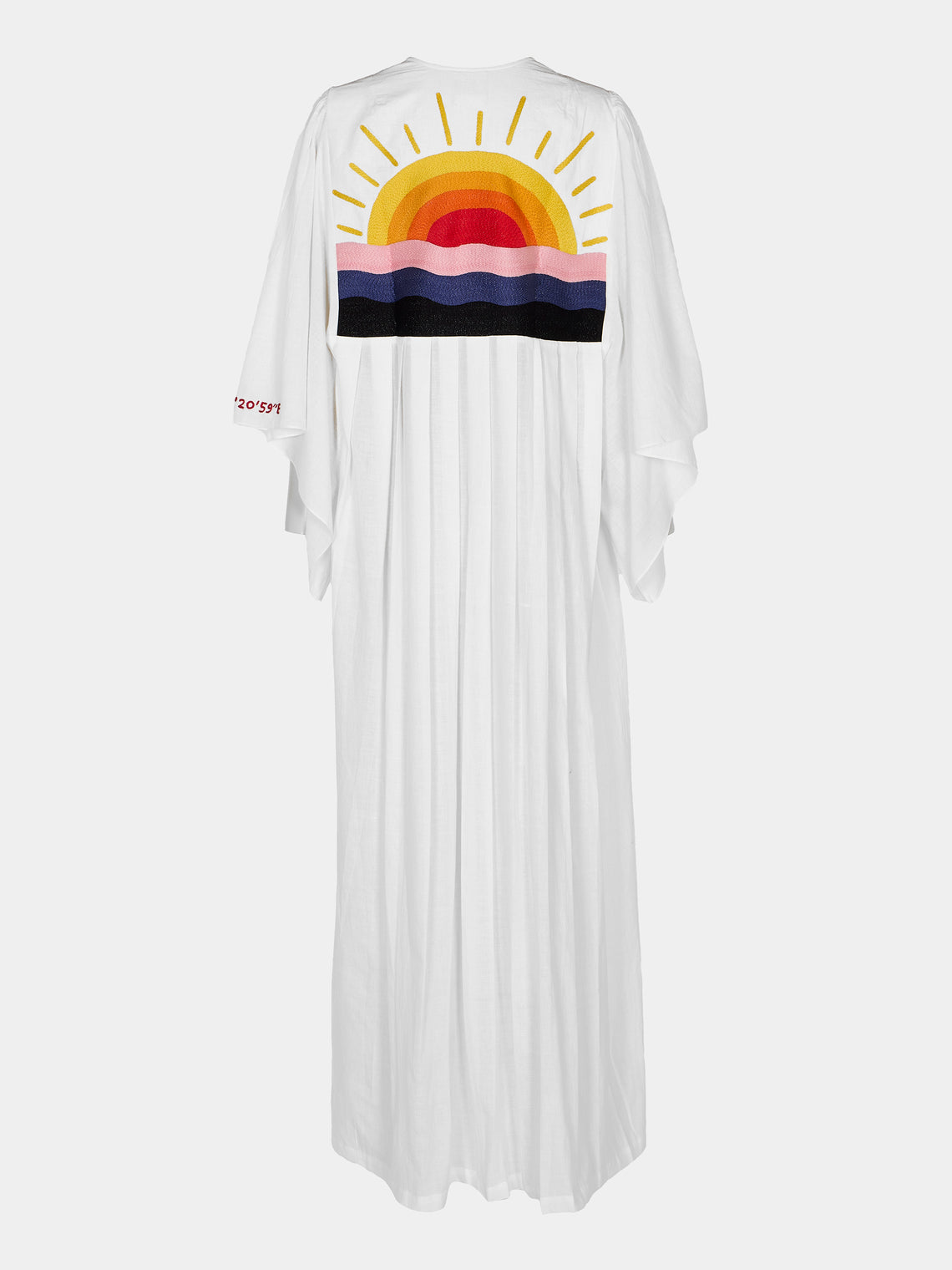 Kilometre Paris - Crab Embroidered Cotton Dress | One Size - White - ABASK