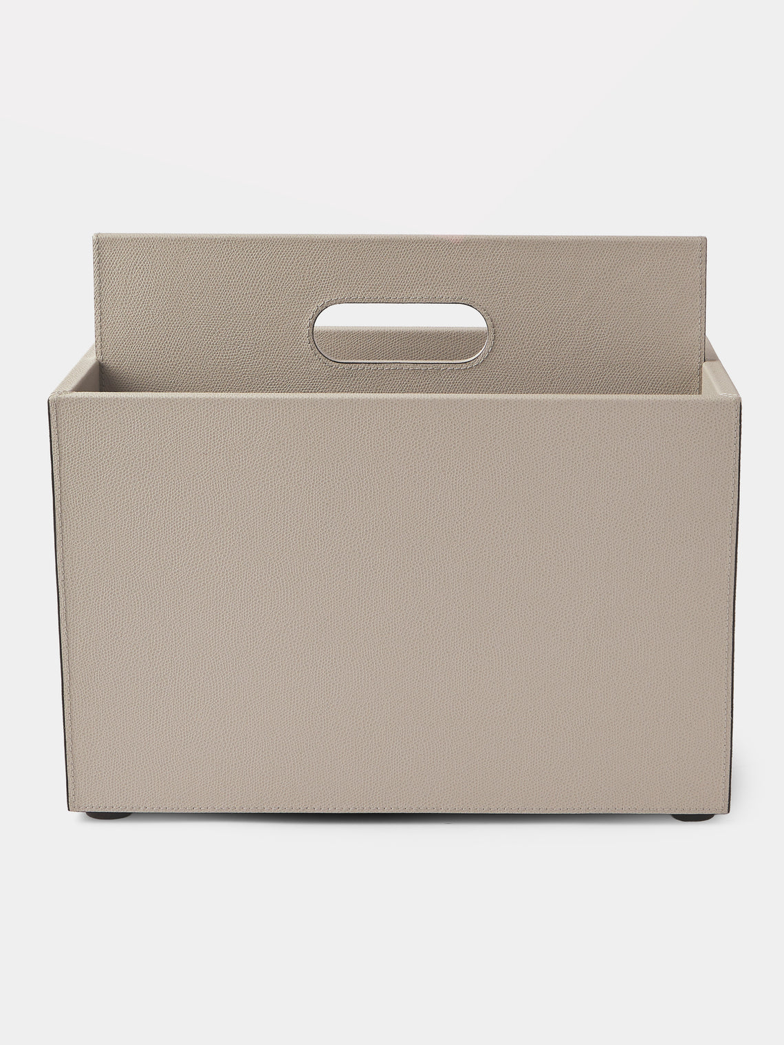 Giobagnara - Daily Leather Magazine Holder - Beige - ABASK - 
