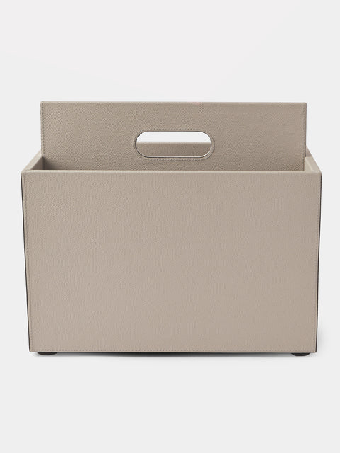 Giobagnara - Daily Leather Magazine Holder - Beige - ABASK - 