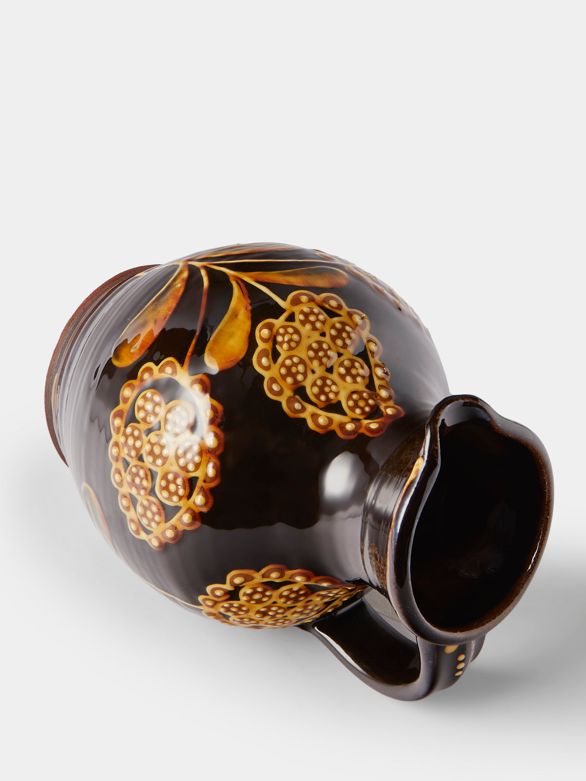 Fitch & McAndrew - Trail Cardamom Slipware Jug - Black - ABASK