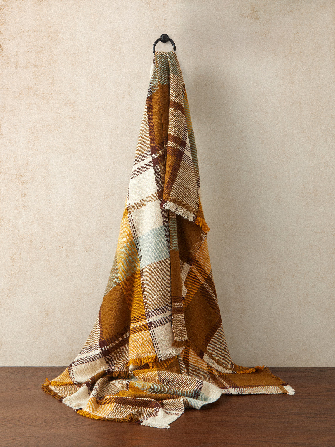 Me & K - Tartan Cashmere Throw (67in/1.7m) - Multiple - ABASK