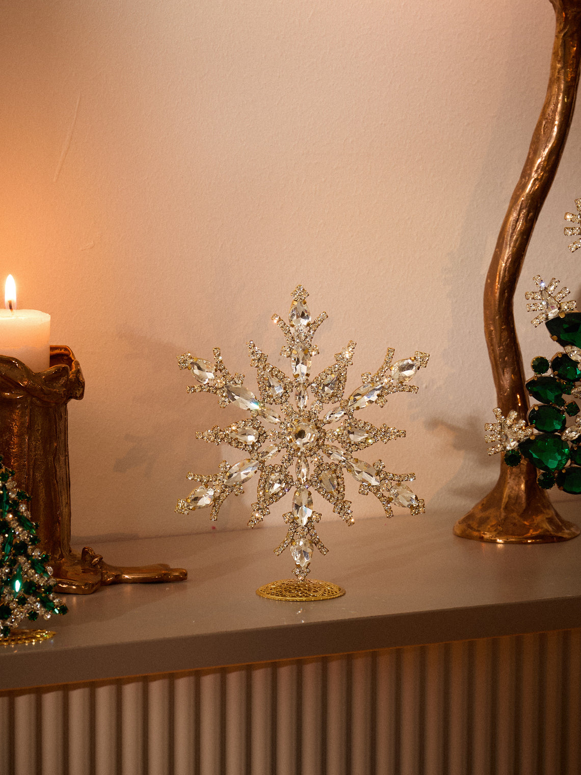 ABASK Decorations - Czech Crystal Snowflake - Clear - ABASK