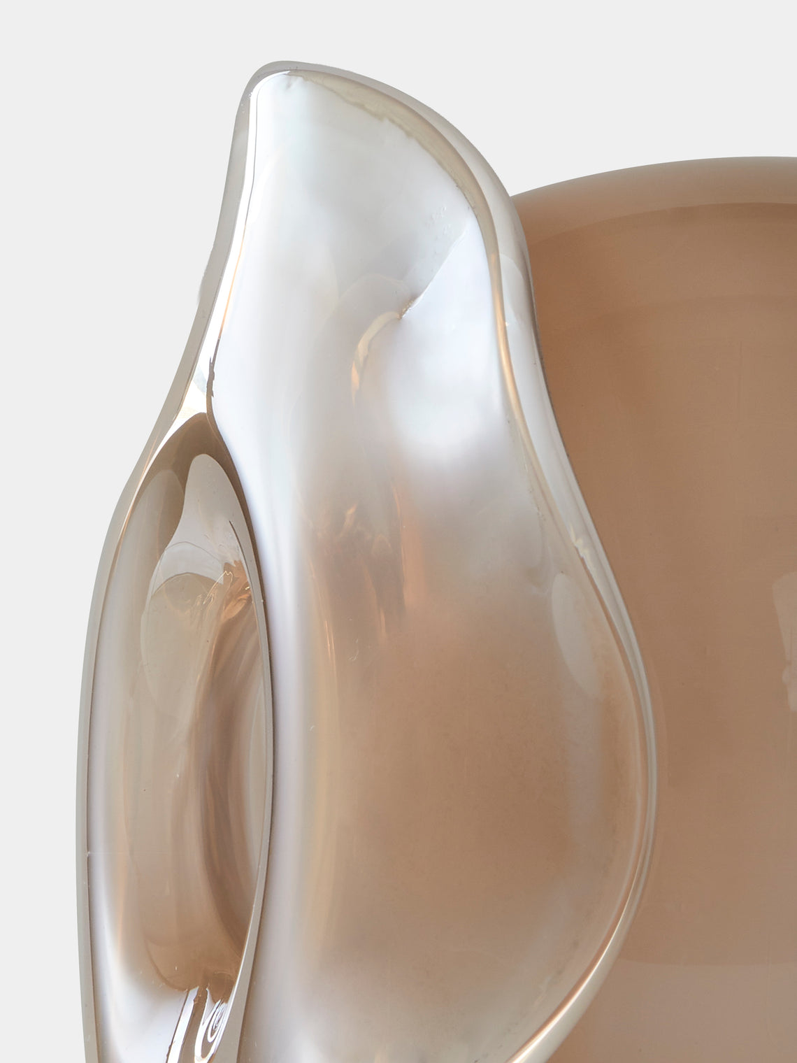 Oog Objects - 13 Hand-Blown Glass Vase (9in/23.5cm) - Brown - ABASK