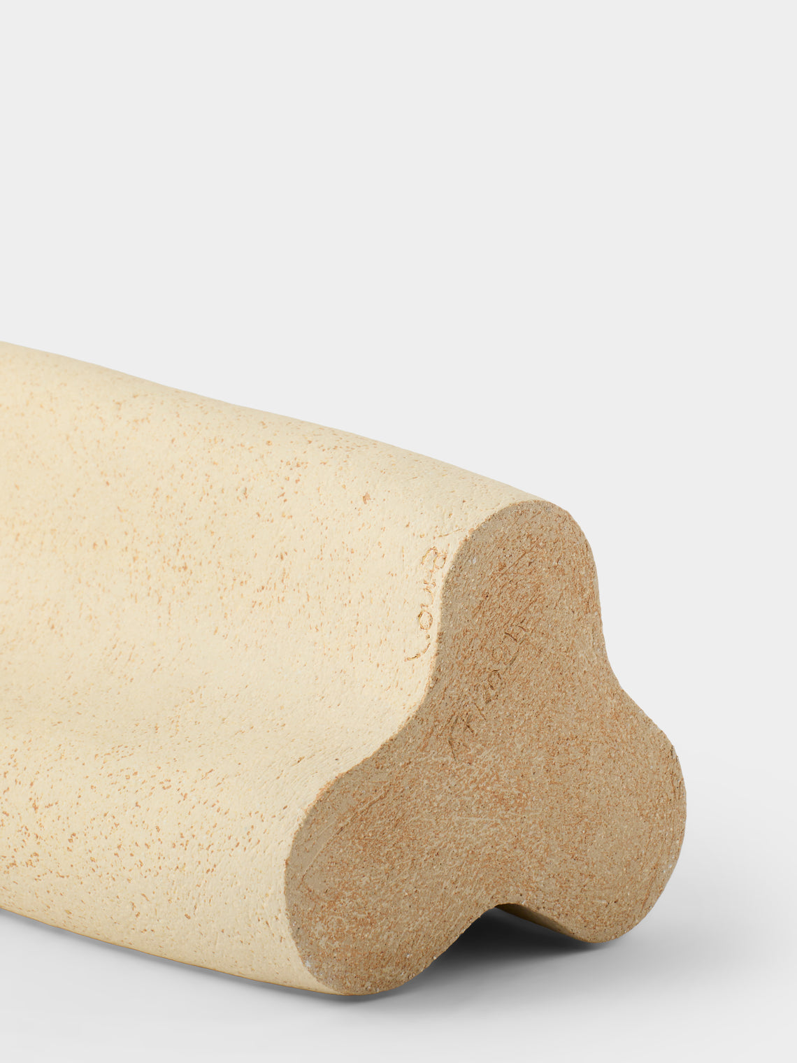 Linda Ouhbi - No. 1 Hand-Built Stoneware Vase (16.5in/42cm) - Beige - ABASK