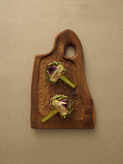 Eliot Daguet - Hand-Carved Walnut Serving Board - Brown - ABASK