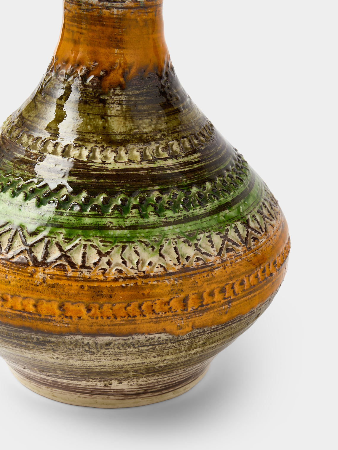 Antique and Vintage - 1970s Bitossi Ceramiche Sahara Ceramic Vase (8in/21cm) - Multiple - ABASK