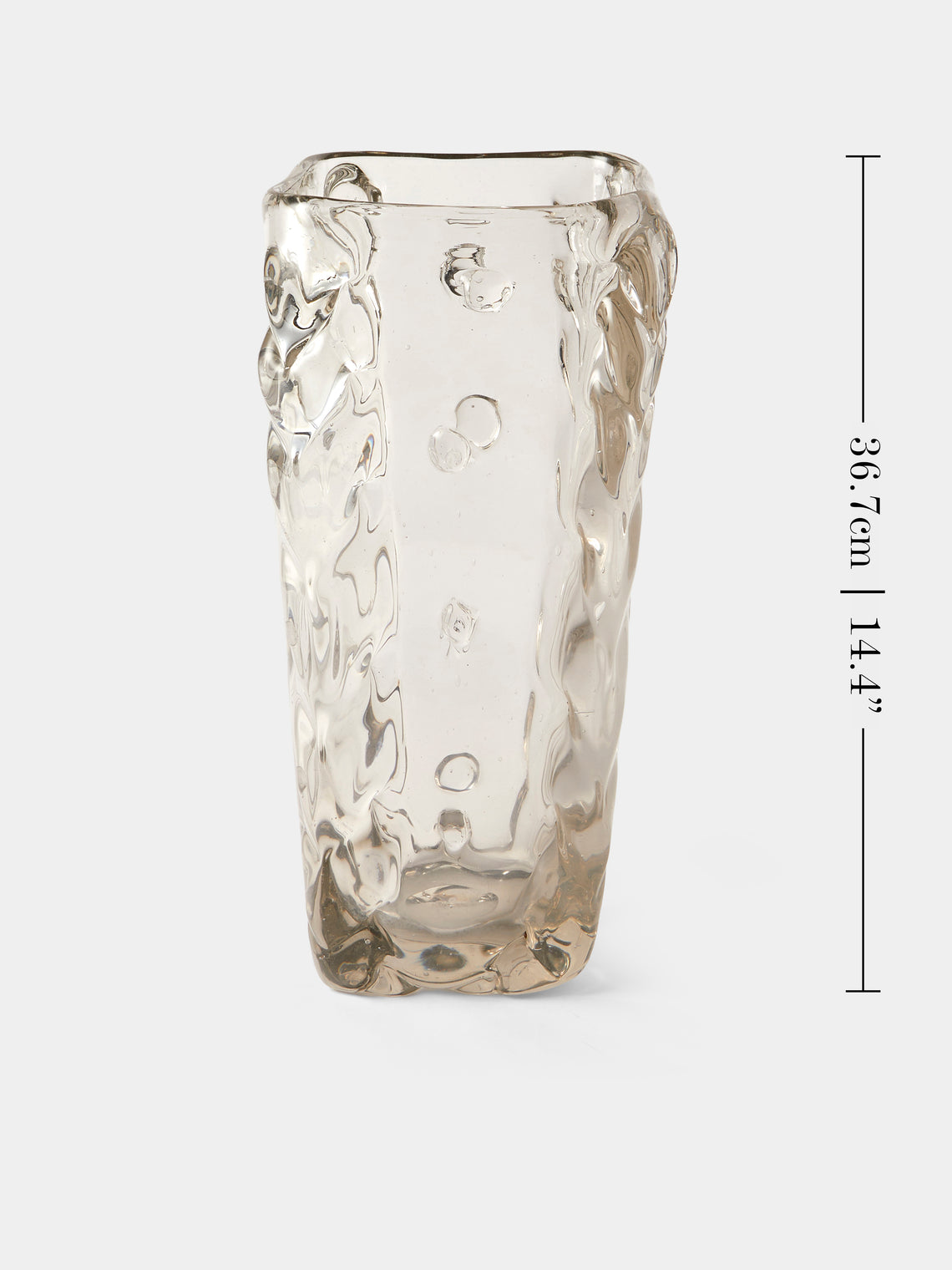 Antique and Vintage - Antique and Vintage1942 Flavio Poli for Seguso Vetri d’Arte Mold-Blown Vase - Clear - ABASK