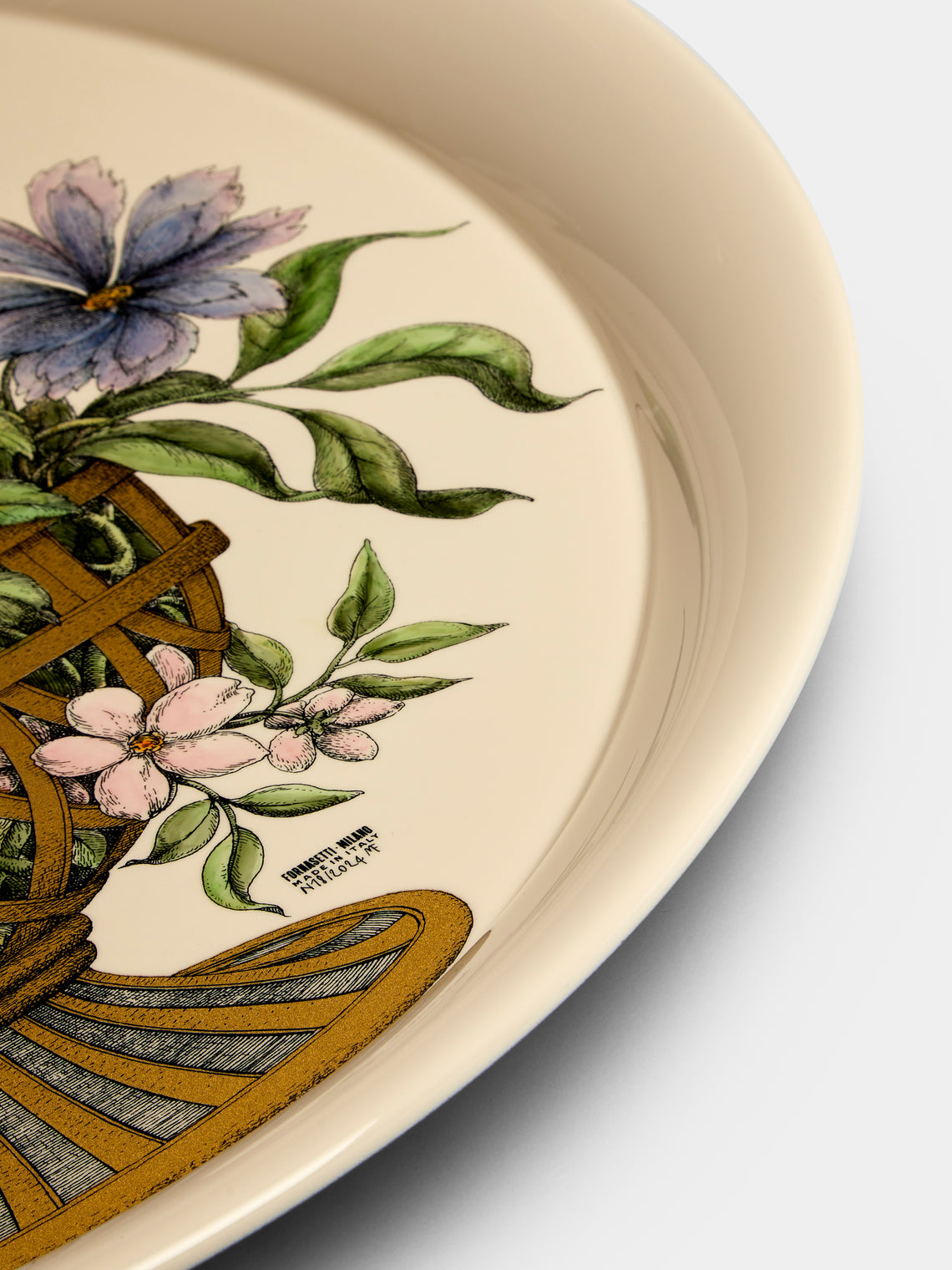 Fornasetti - Cesto d'Oro Round Tray - Multiple - ABASK