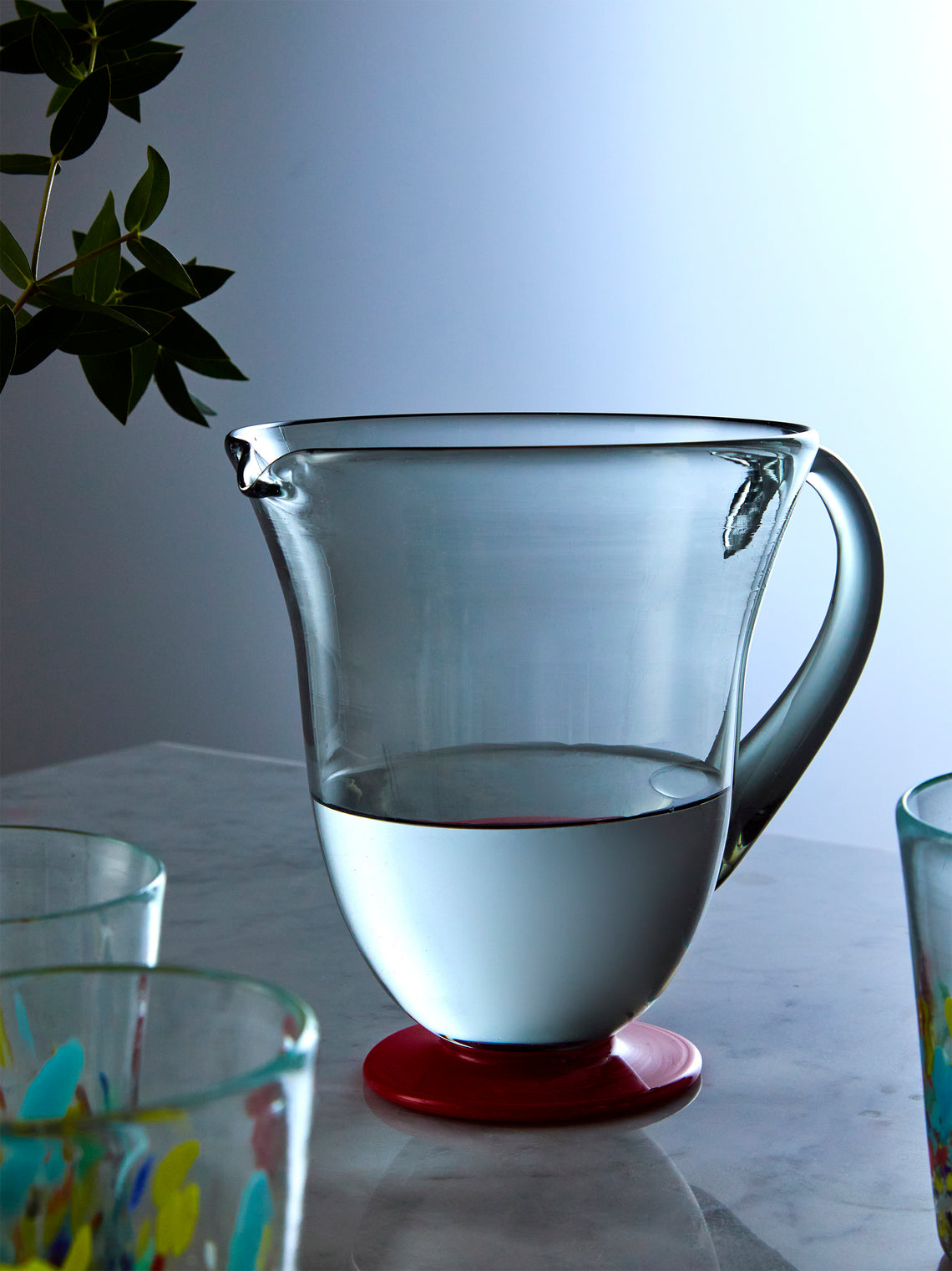 Antique and Vintage - 1930s Napoleone Martinuzzi Murano Glass Jug - Gray - ABASK