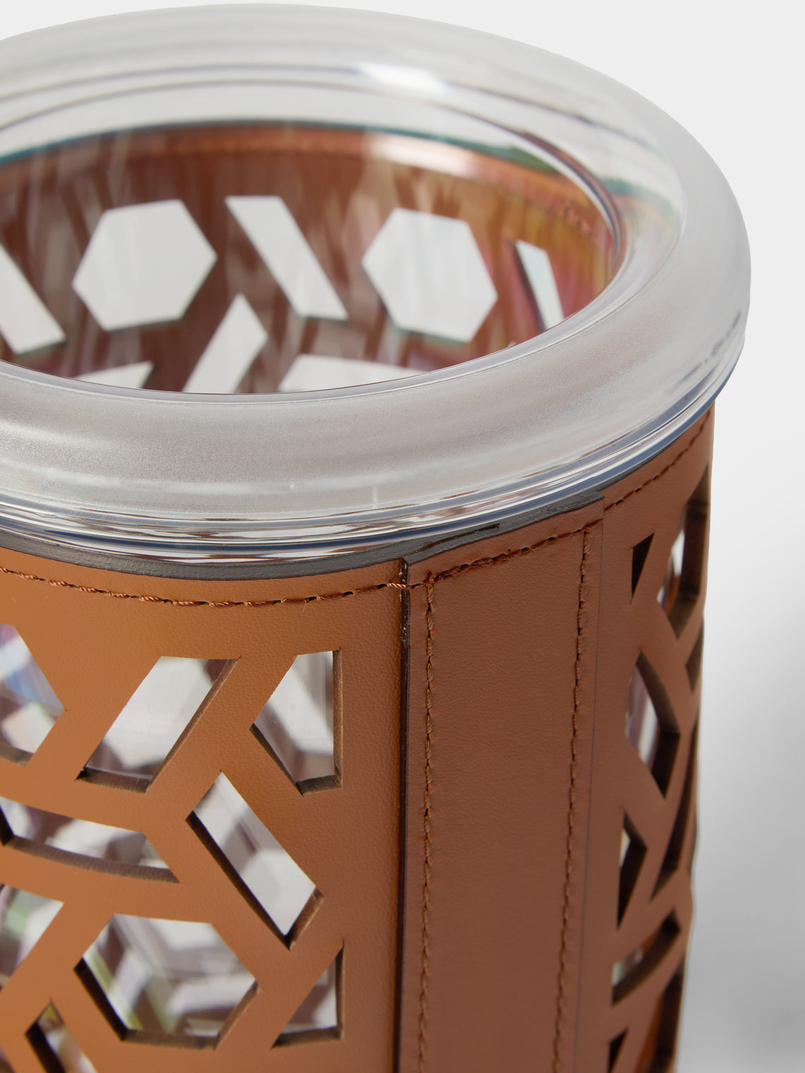 RUDI - Stelvio Leather Thermal Bottle Cooler - Tan - ABASK