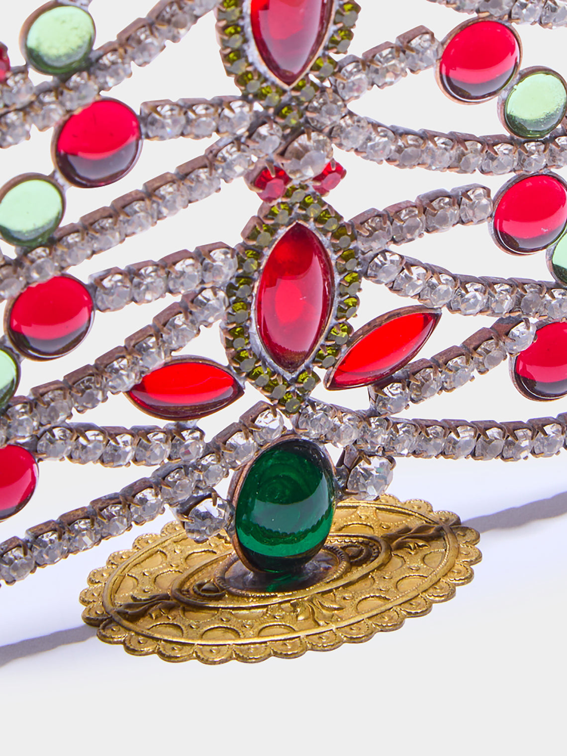 Antique and Vintage - 1930s Czech Jewelled Small Christmas Tree -  - ABASK