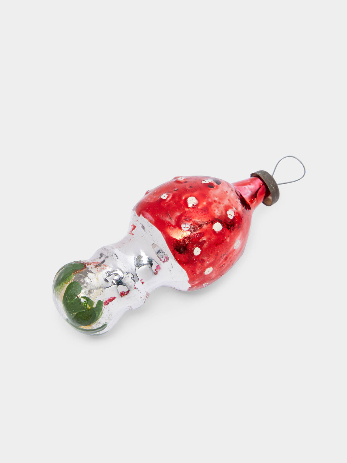 Antique and Vintage - 1950s Mushrooms Glass Large Tree Decorations (Set of 6) -  - ABASK