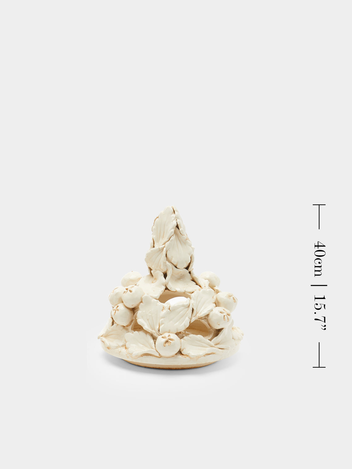 Antique and Vintage - 1940s Floral Relief Ceramic Vases (Set of 2) -  - ABASK