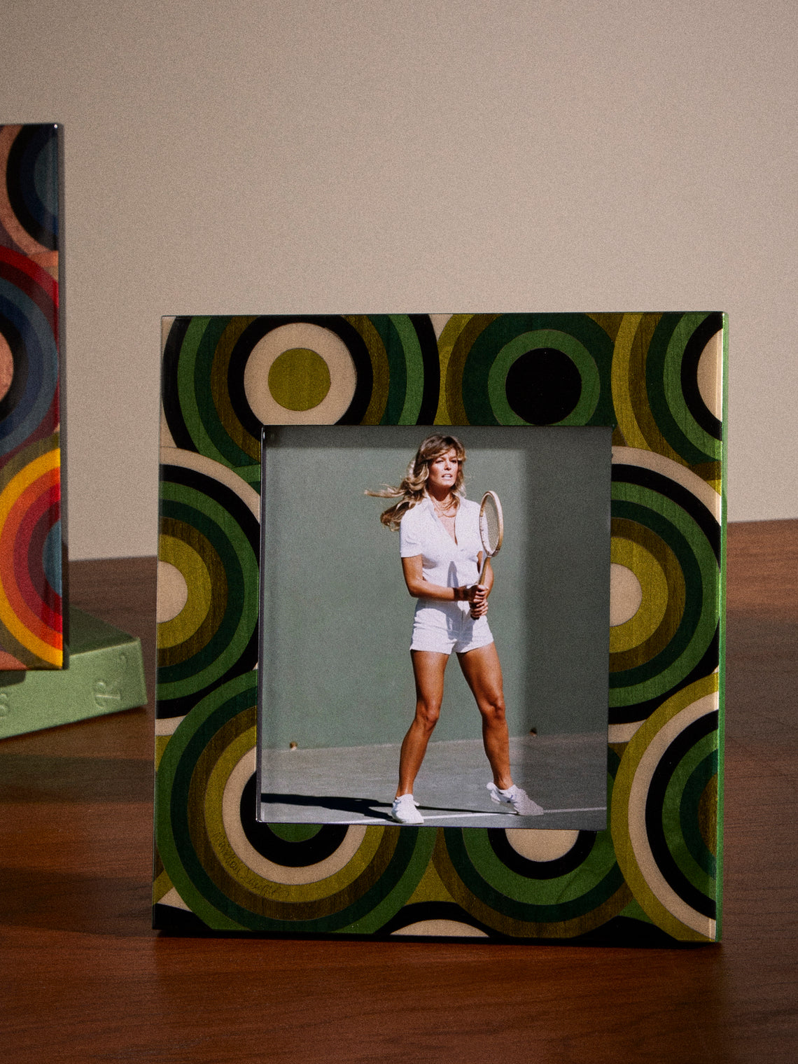 Mastellone Giuseppe - Wood Inlay Photo Frame (5x7") - Green - ABASK