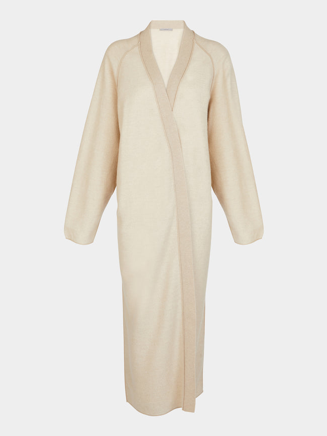 Dusan - Cashmere Long  Cardigan | One Size - Cream - ABASK - 