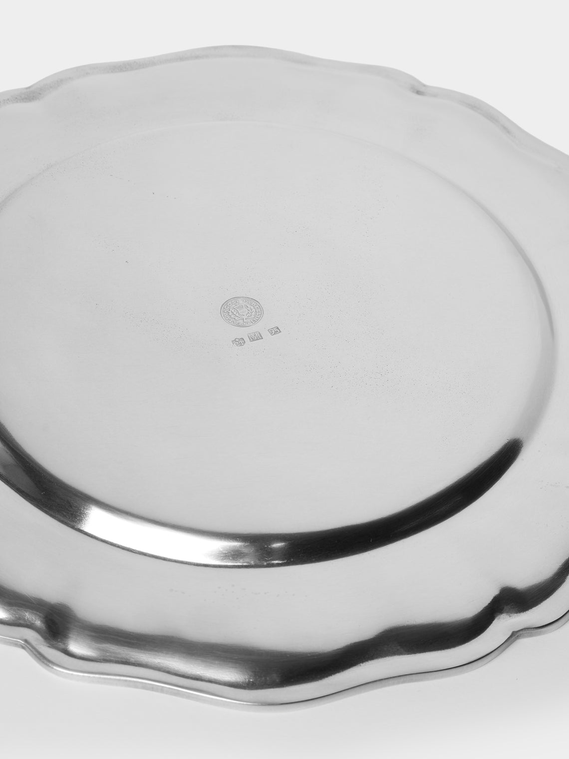 Cosi Tabellini - Georgian Pewter Charger Plate (13in/33cm) - Silver - ABASK