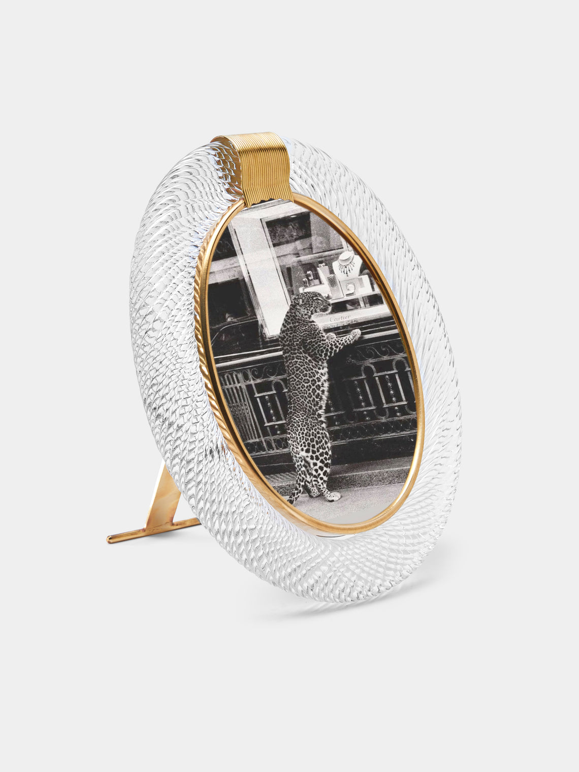 Antique and Vintage - 1960s Murano Glass Photo Frame - Clear - ABASK - 