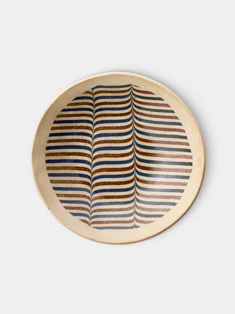 Makidani-gama - No. 1 Nerikomi Ceramic Plates – 10in/25cm (Set of 4) - Multiple - ABASK - 