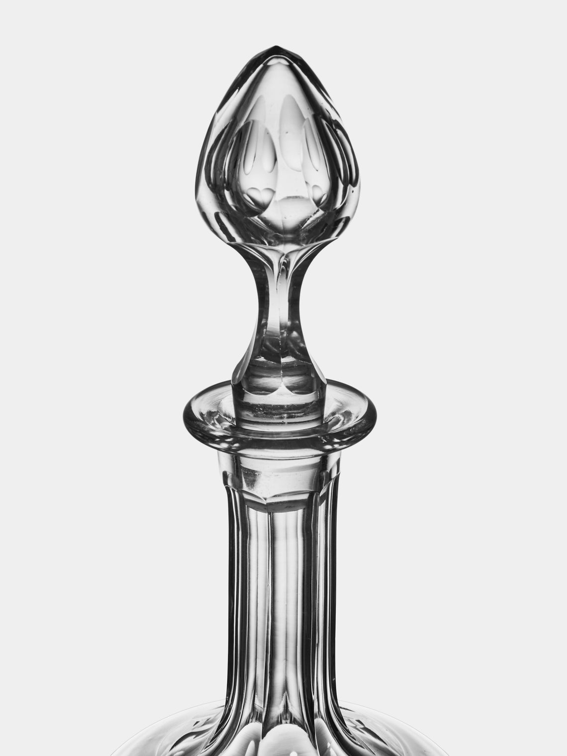 Antique and Vintage - Early-20th-Century Val Saint Lambert Crystal Carafe - Clear - ABASK