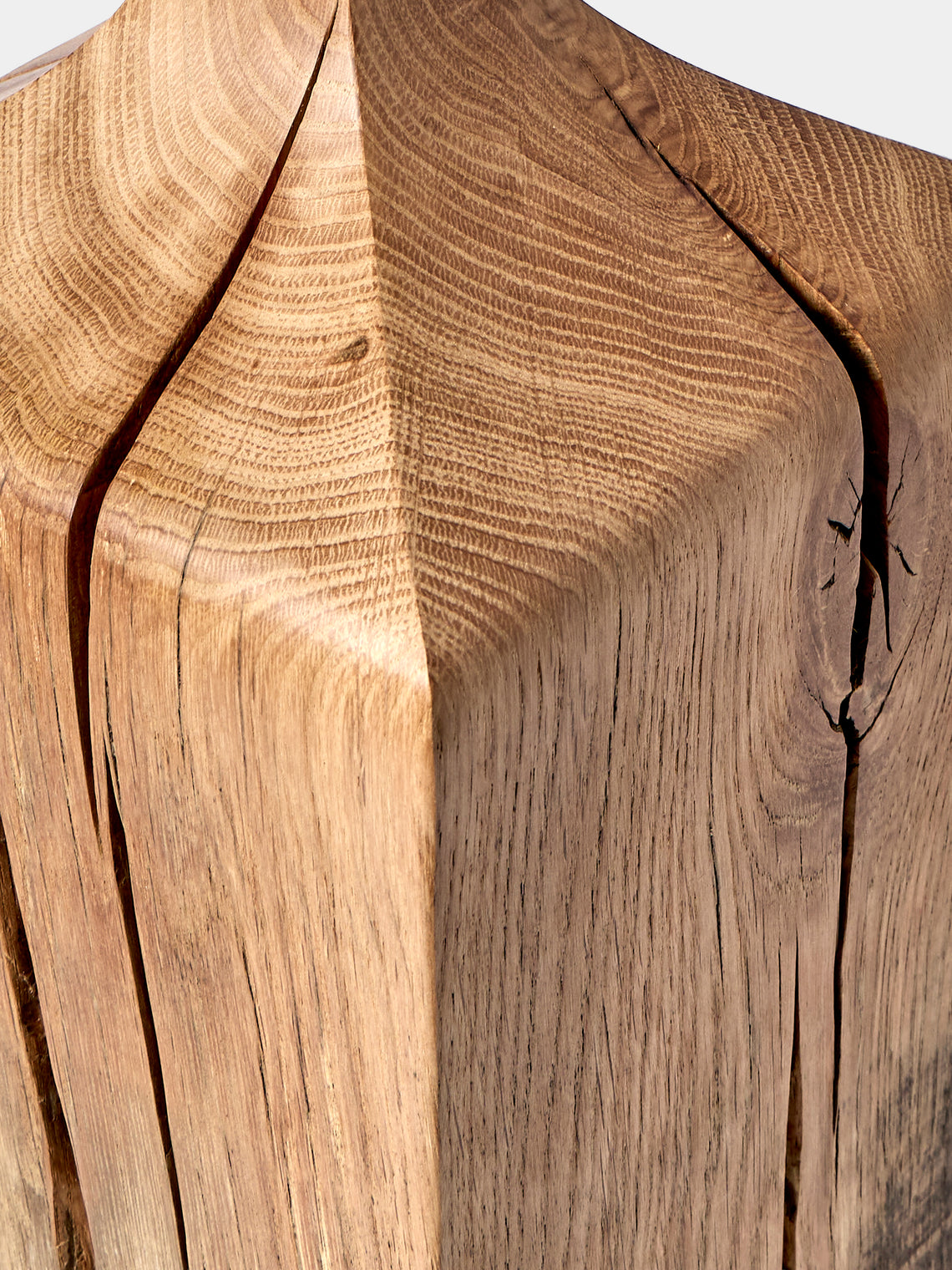 Jamie Gaunt Designs - No. 8 Block Natural Oak Table Lamp - Natural - ABASK