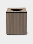 Pinetti - Woven Leather Magnetic Tissue Box - Taupe - ABASK - 