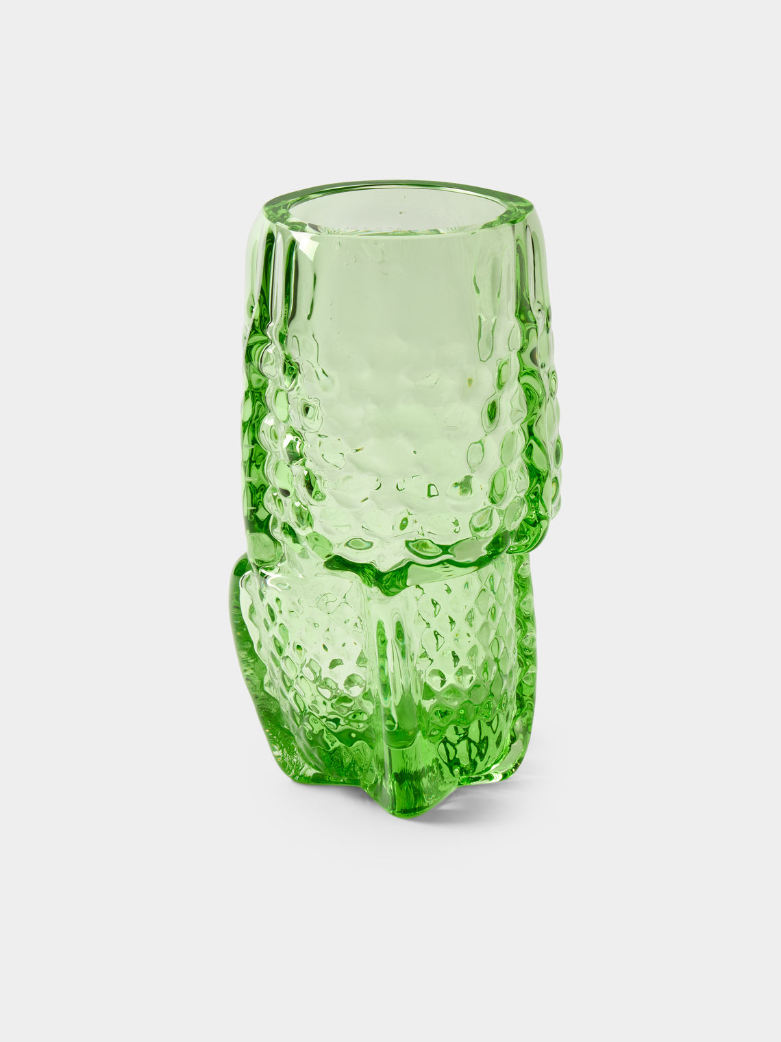 Hana Hillerová - Remix Hand-Blown Glass Vessel (12in/31cm) - Green - ABASK - 