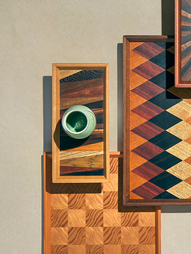 Mori Kougei - Poke Wood Cutlery Tray (10.5in/26.5cm) - Multiple - ABASK