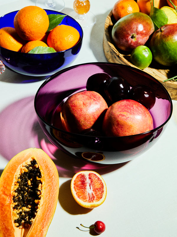 Stewart Hearn - Oval Encalmo Hand-Blown Glass Bowl -  - ABASK