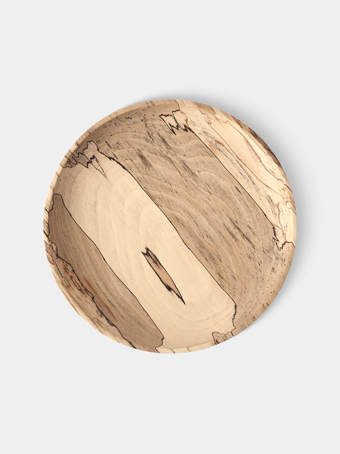Bird & Branch - Spalted Beech Wood Raised Platter - Natural - ABASK