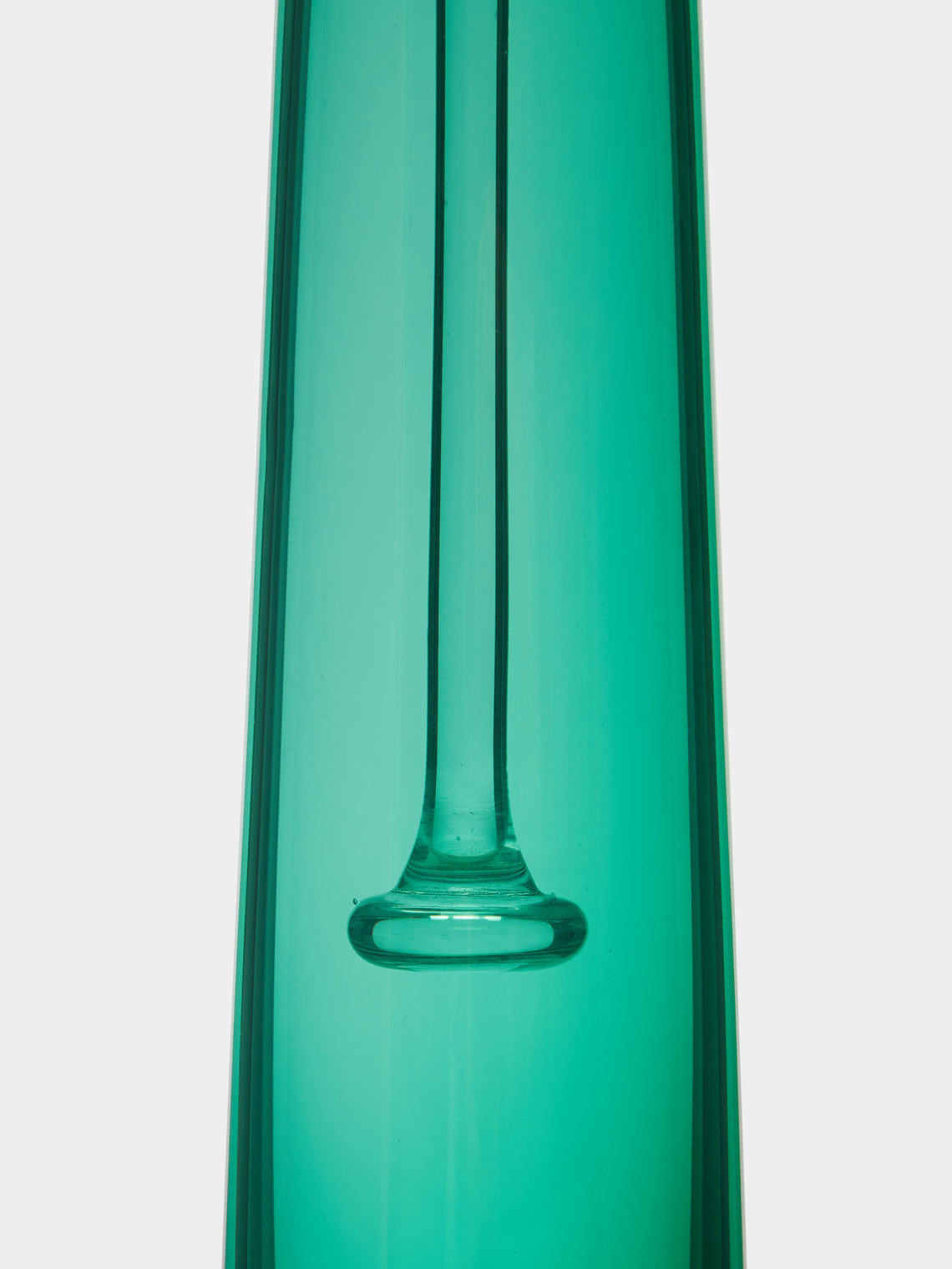 Theresienthal - Louisa Hand-Blown Crystal Candlestick (Set of 2) - Green - ABASK