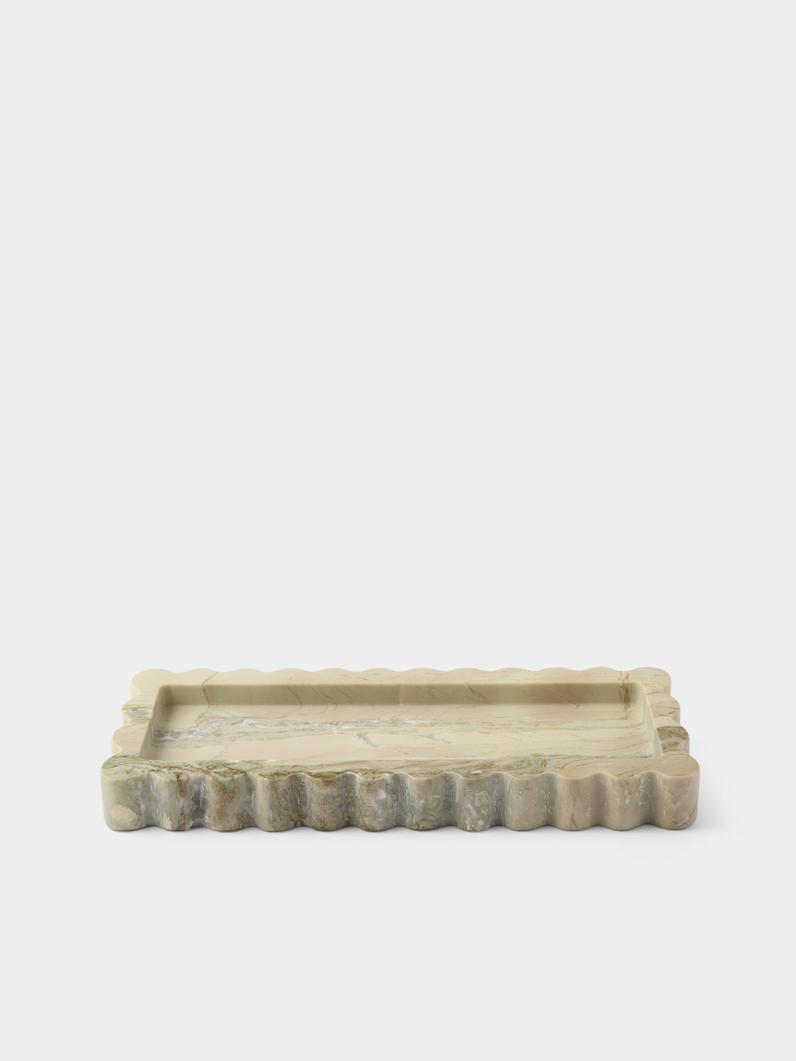 Anastasio Home - 512 Marble Tray (12in/30.5cm) - White - ABASK