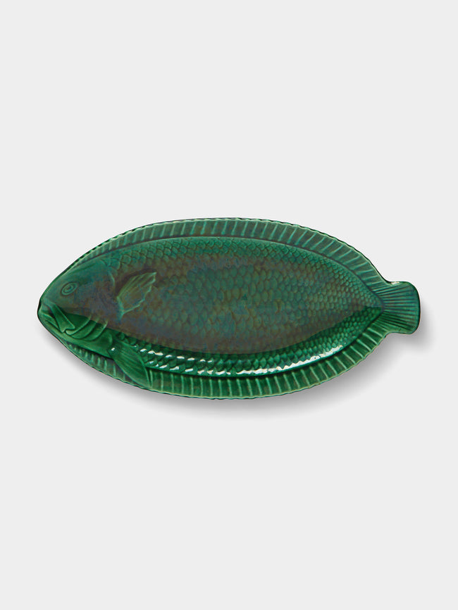 Antique and Vintage - Mid-Century Sarreguemines Fish Ceramic Platter -  - ABASK - 
