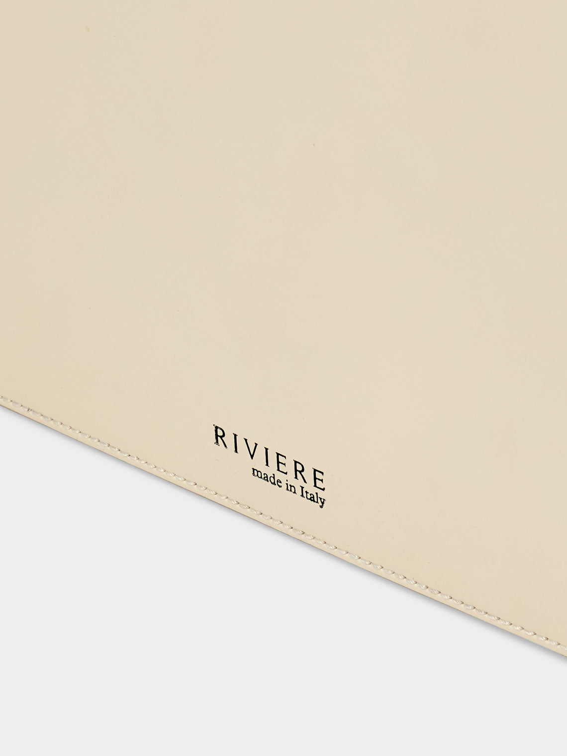 Riviere - Barcelona Water-Resistant Leather Laundry Basket - Ivory - ABASK