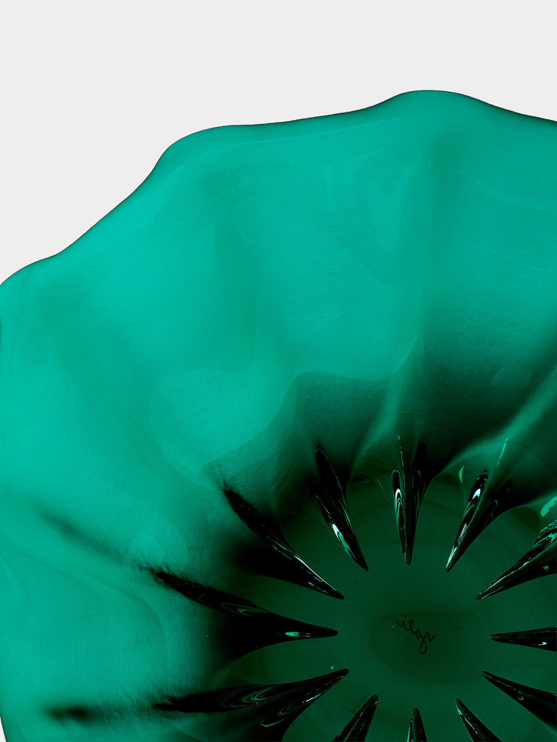 Yali Glass - Fiori Hand-Blown Murano Glass Bowl - Green - ABASK