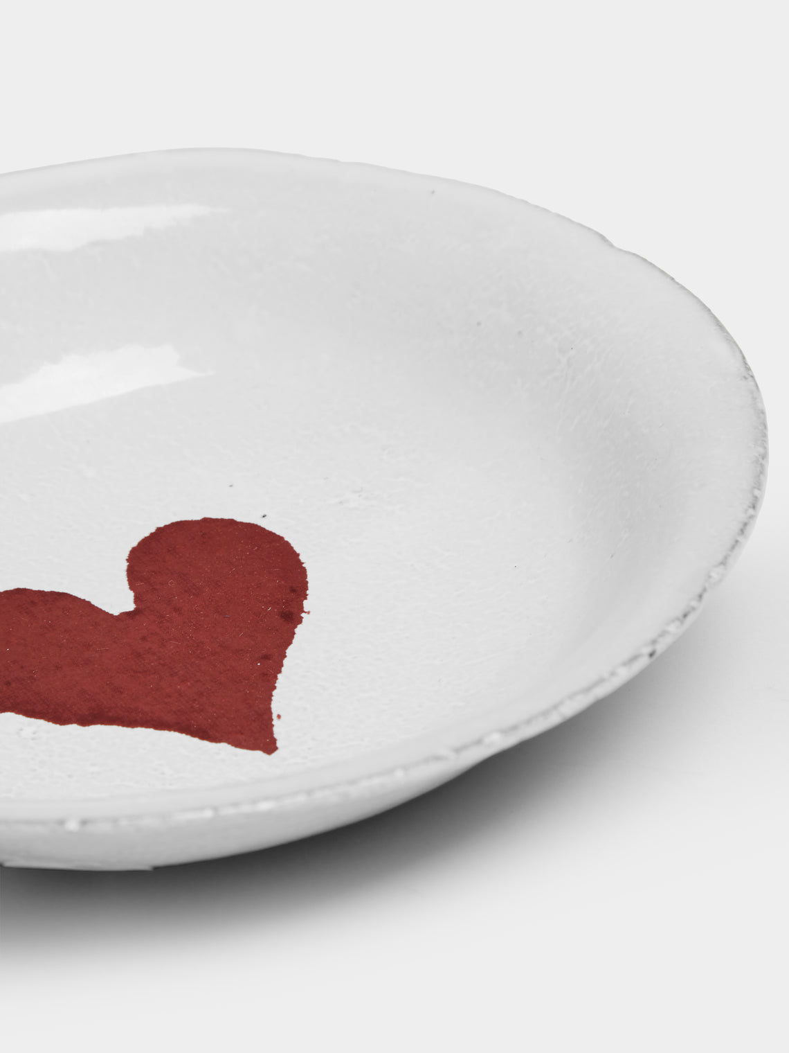 Astier de Villatte - Heart Hand-Glazed Ceramic Small Dish (Set of 2) - White - ABASK