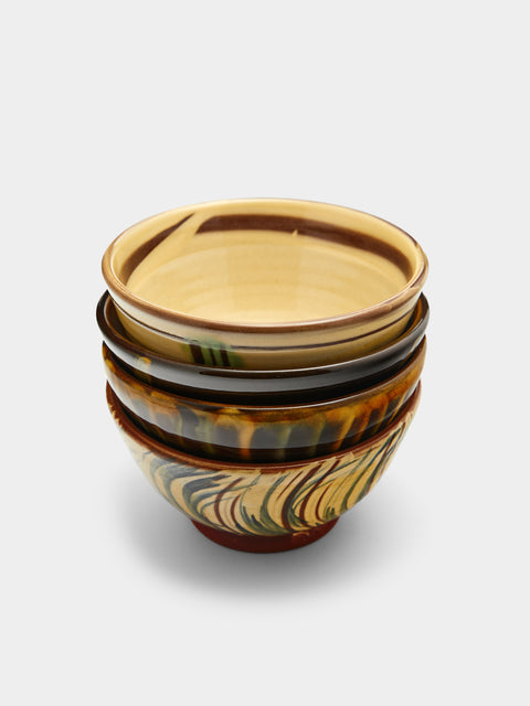 Mike Parry - Slipware Cereal Bowls (Set of 4) -  - ABASK - 