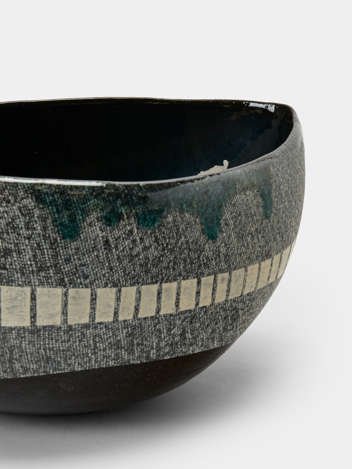Masumi Ando - Textured Ceramic Bowl - Gray - ABASK