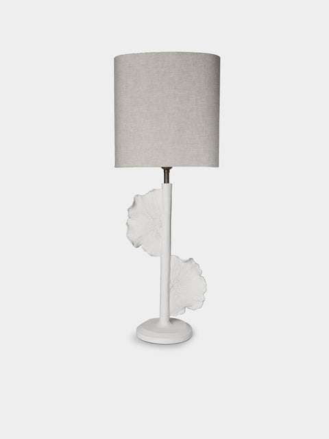 Legato Studio - Prudence Hand-Cast Composite Table Lamp - Ivory - ABASK - 