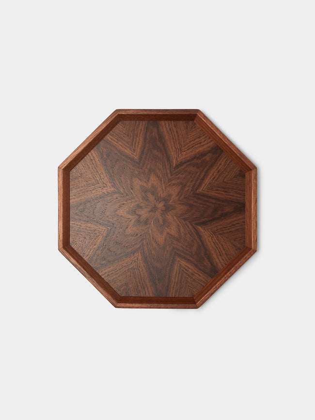 Mori Kougei - Poke Rosewood Square Tray (11in/27.5cm) - Brown - ABASK - 