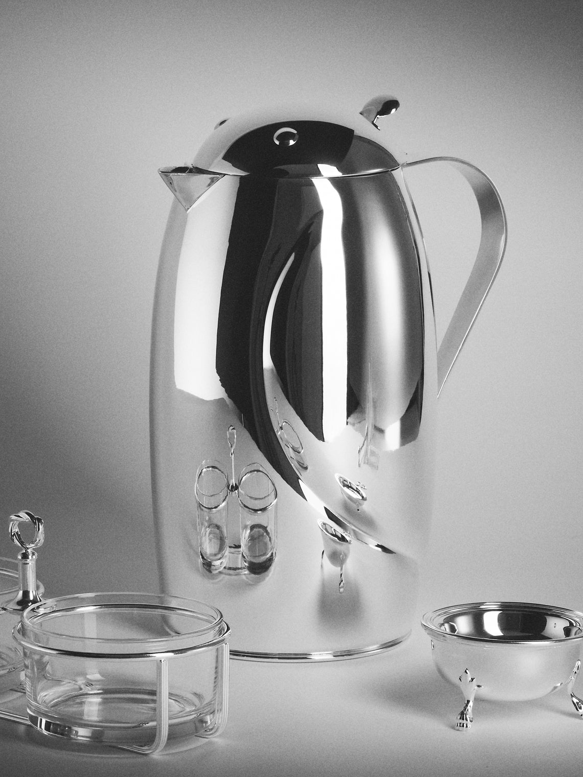 Greggio - Penguin Silver-Plated Thermos Carafe - Silver - ABASK