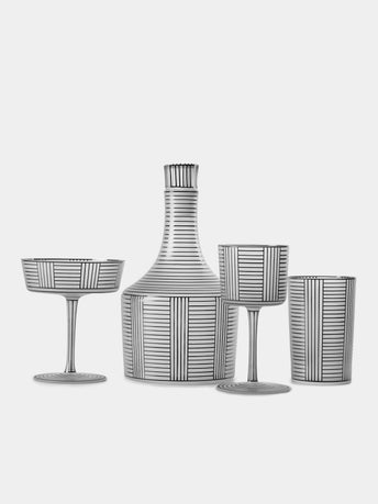 Lobmeyr - Series B Hand-Painted Crystal Collection - Black - ABASK - 