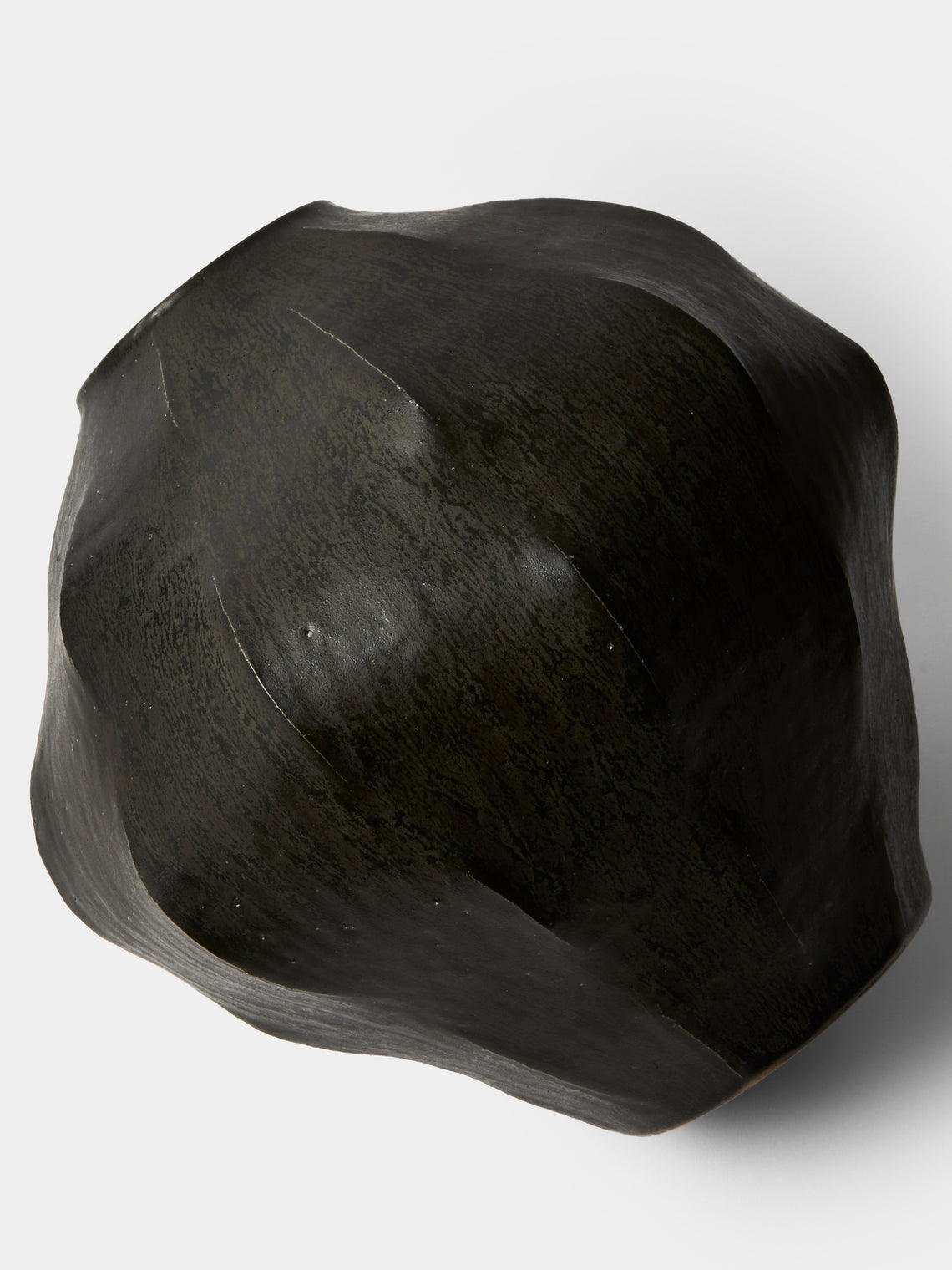 Lee Song-am - Black Clay Vase (13.5in/34cm) - Black - ABASK