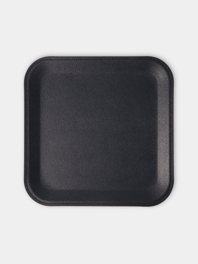 Pinetti - Victor Leather Trinket Tray (10in/25cm) - Navy - ABASK - 