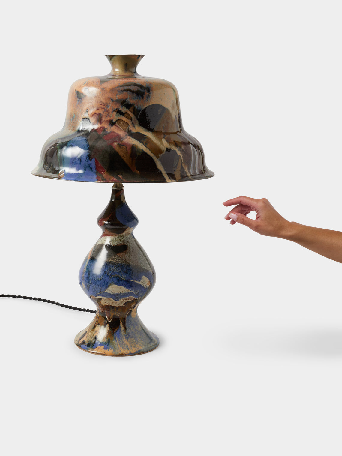 Episode - Swell Hand-Glazed Ceramic Table Lamp - Multiple - ABASK
