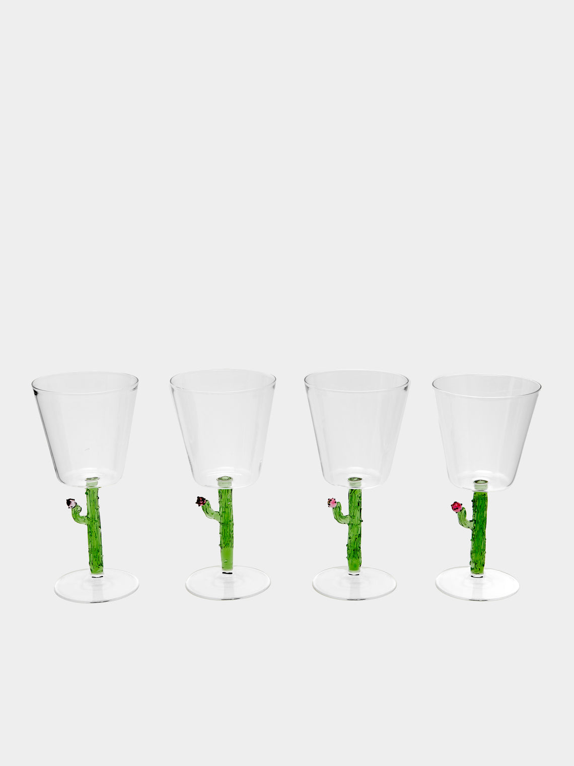 Casarialto - Cactus Hand-Blown Murano Wine Glasses (Set of 4) -  - ABASK