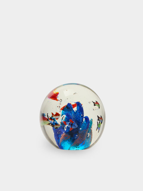 Antique and Vintage - Mid-Century Fish Murano Glass Paperweight - Multiple - ABASK - 