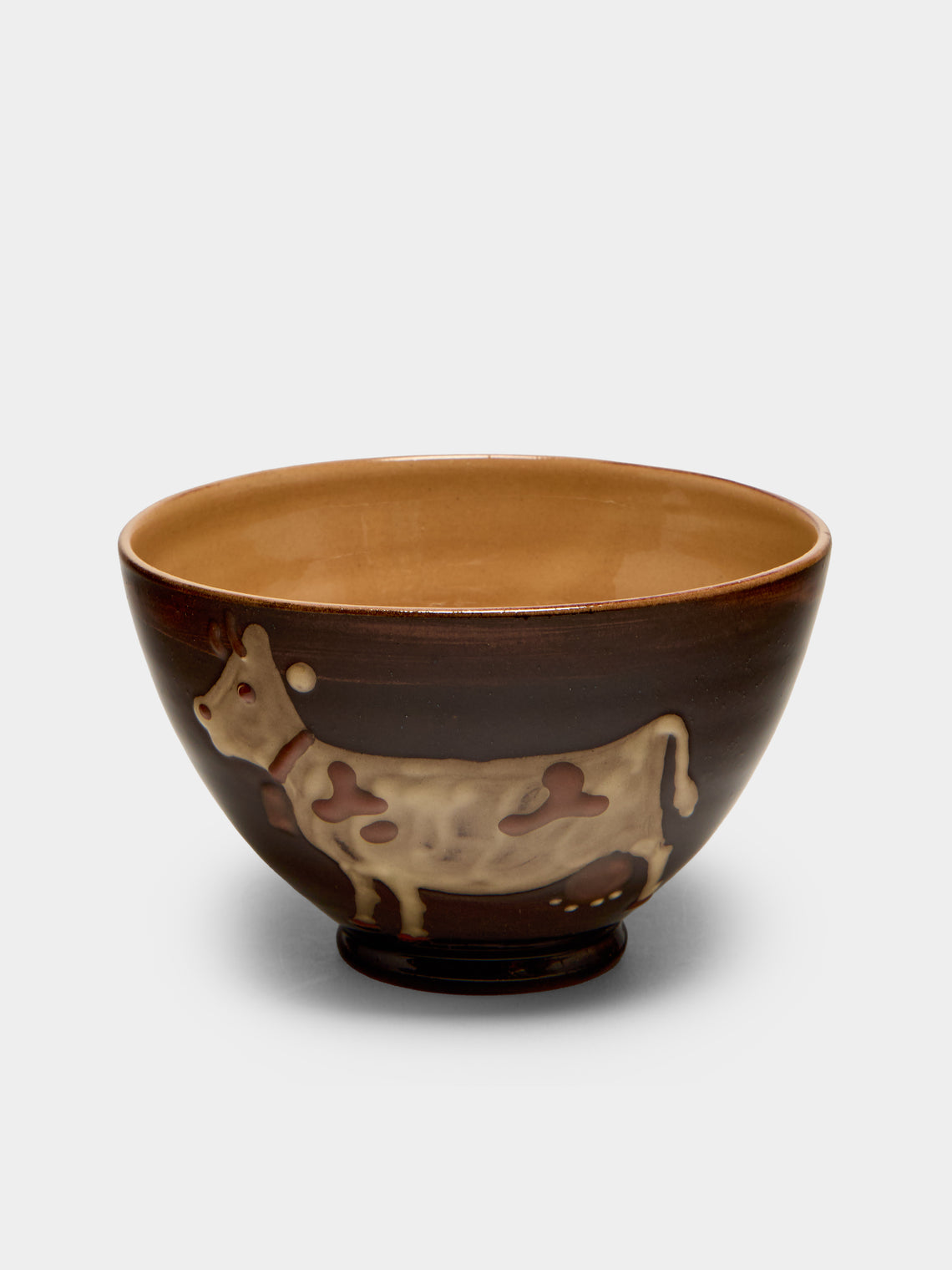 Poterie d’Évires - Cows Hand-Painted Ceramic Bowls (Set of 6) - Multiple - ABASK