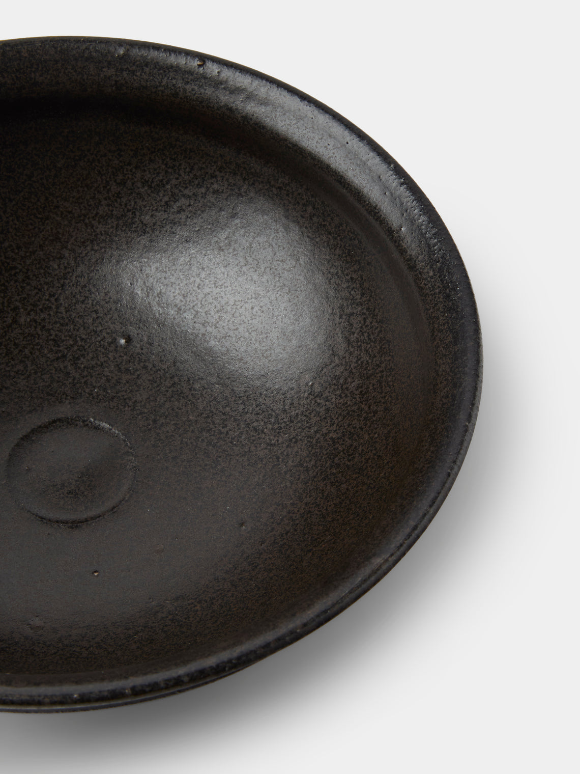 Fuminari Araga - Kohiki Slipware Shallow Bowls – 6in/15cm (Set of 4) - Black - ABASK