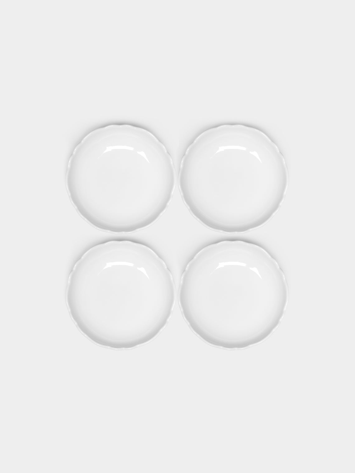 Bourg Joly Malicorne - Festons Ceramic Soup Bowls (Set of 4) -  - ABASK